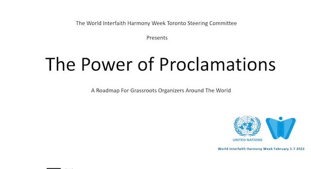 'The Power of Proclamations' video released