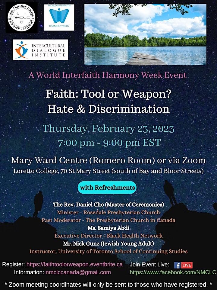 "Faith: Tool or Weapon? Hate and Discrimination"
