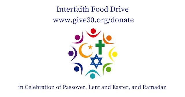 Faith groups join to support food banks to mark Easter, Passover and Ramadan