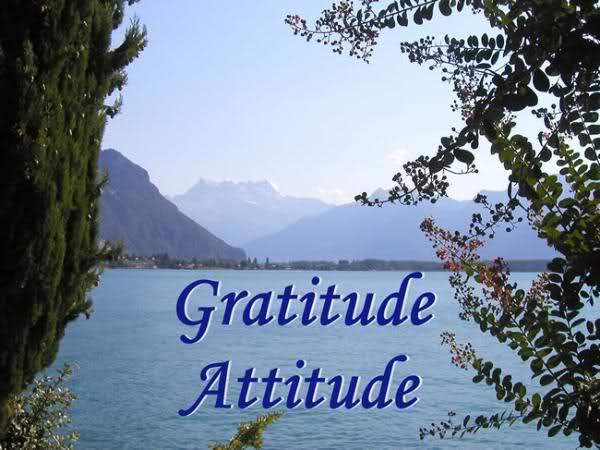 Gratitude is an attitude