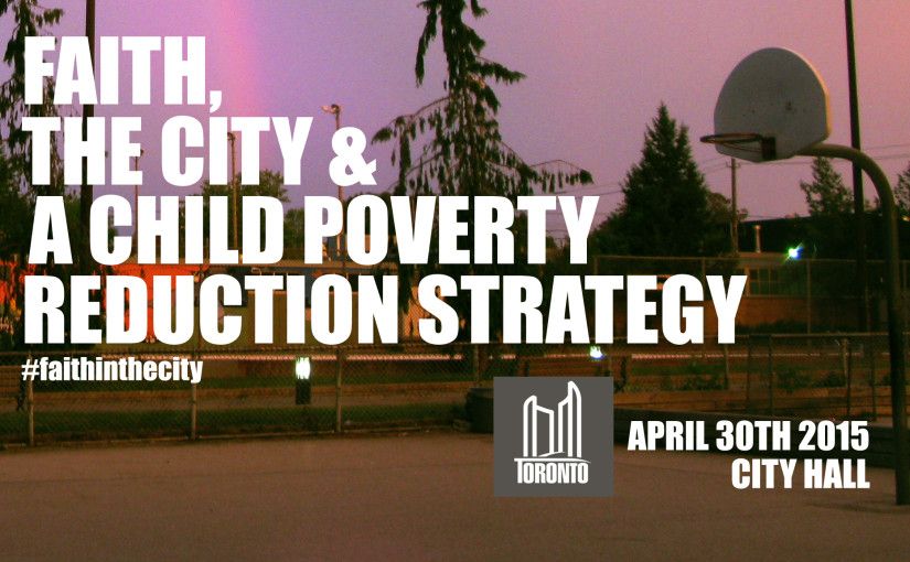 Toronto Faith Leaders to meet on child poverty