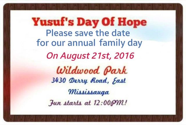Annual Yusuf’s Day of Hope