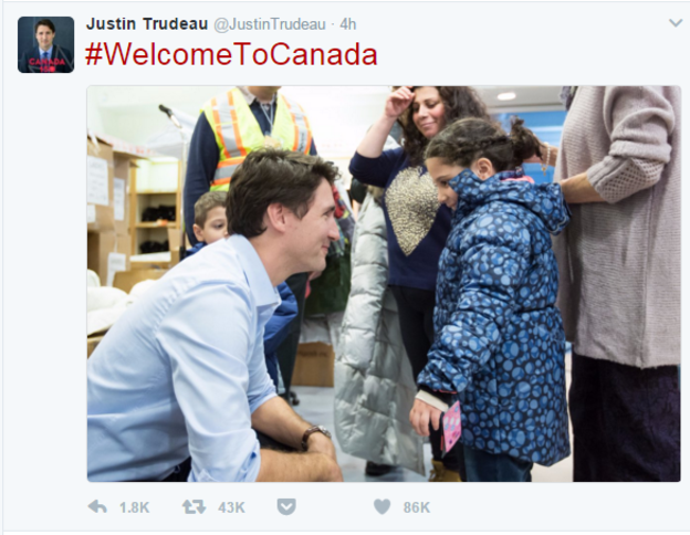 Canadian Leaders - '#WelcomeToCanada'
