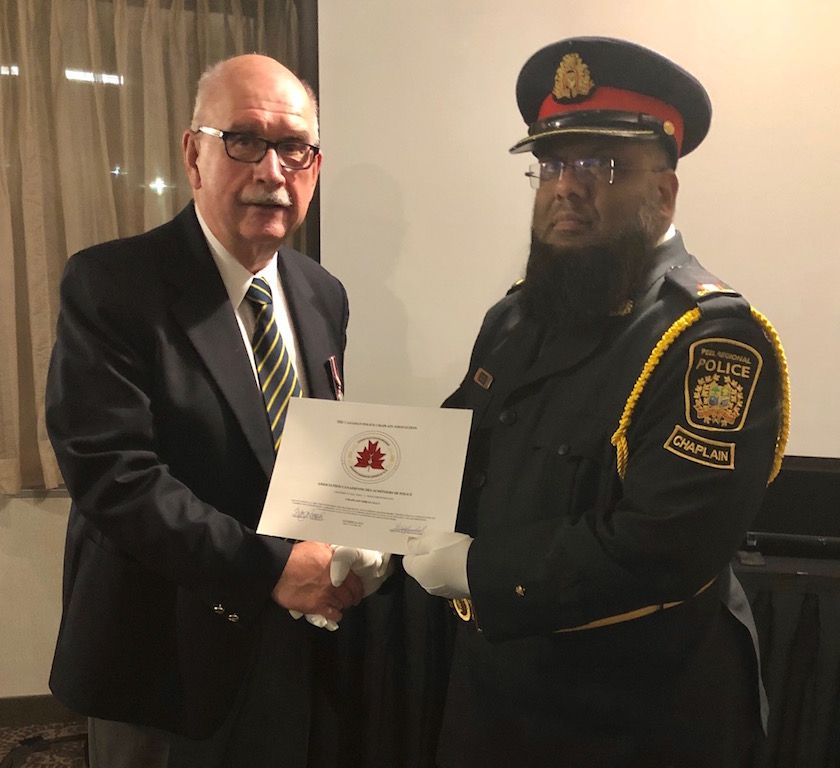 Toronto Imam Imran Ally Recognized for Chaplaincy Service to Community