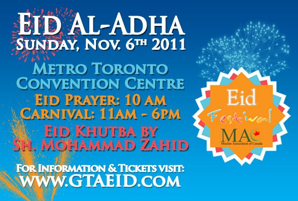Canadian Muslims to celebrate Eid on Sunday November 6
