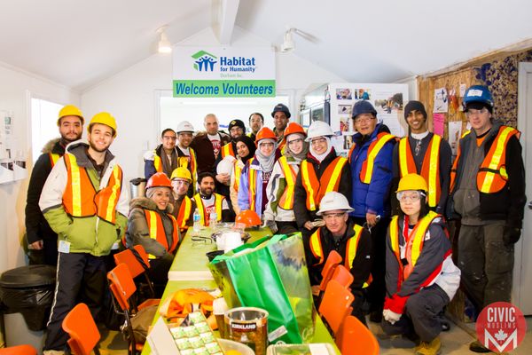CivicMuslims join Habitat Team Build Day