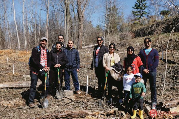 CivicMuslims join Earth Day tree planting at Rattray Marsh
