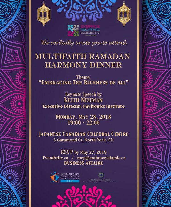 Multi-faith Ramadan Harmony Dinner